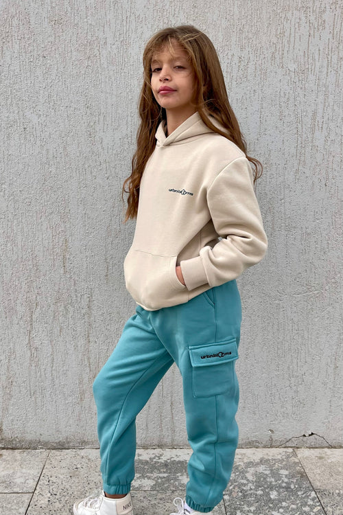 Beige Essential Hoodie