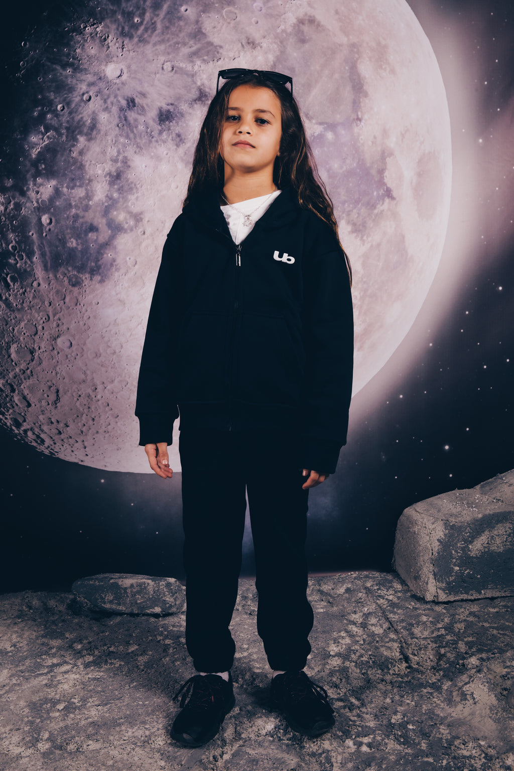 Night Sky Explorer Black Hoodie